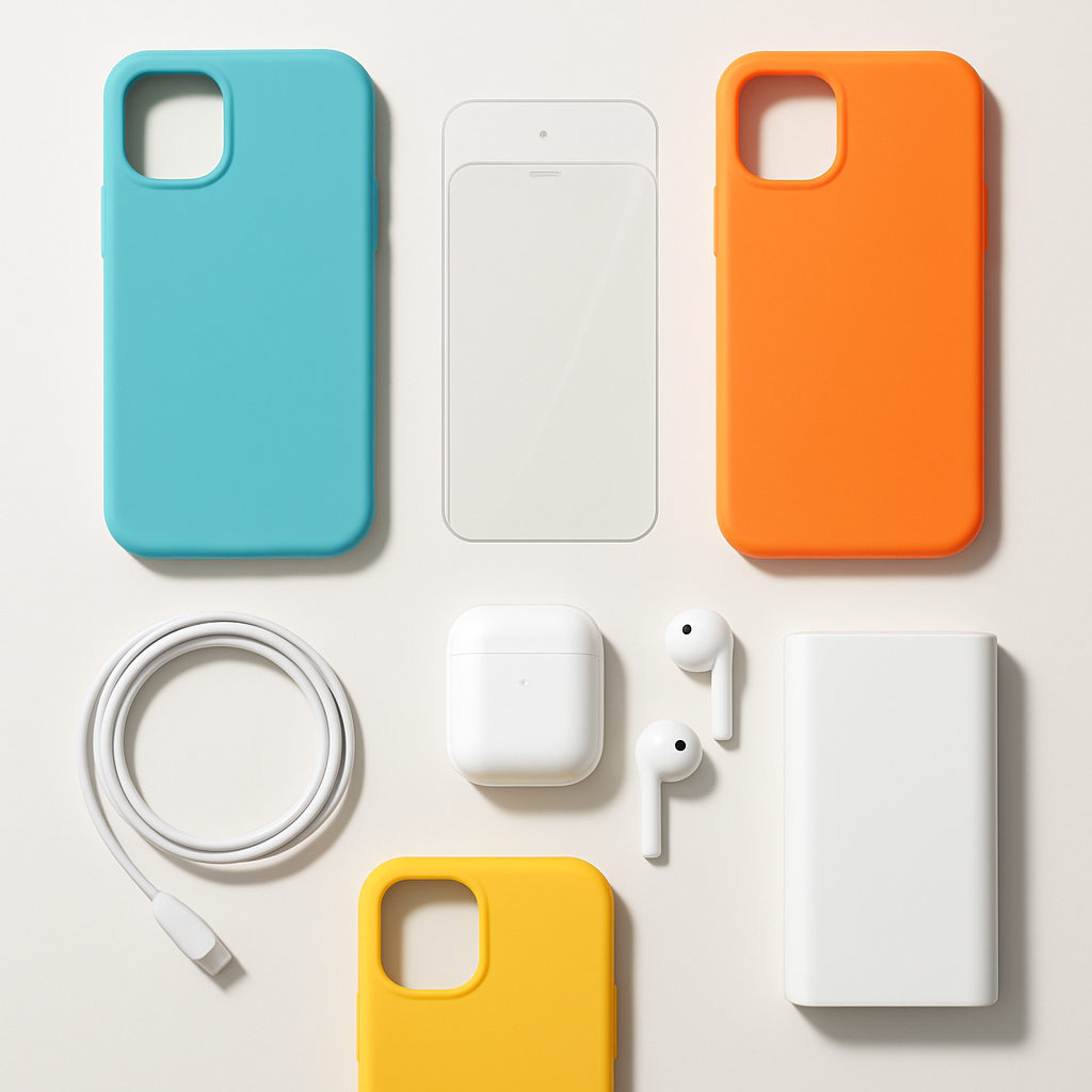 Accesorios tecnológicos disponibles en Gestec: carcasas, cables, audífonos y más